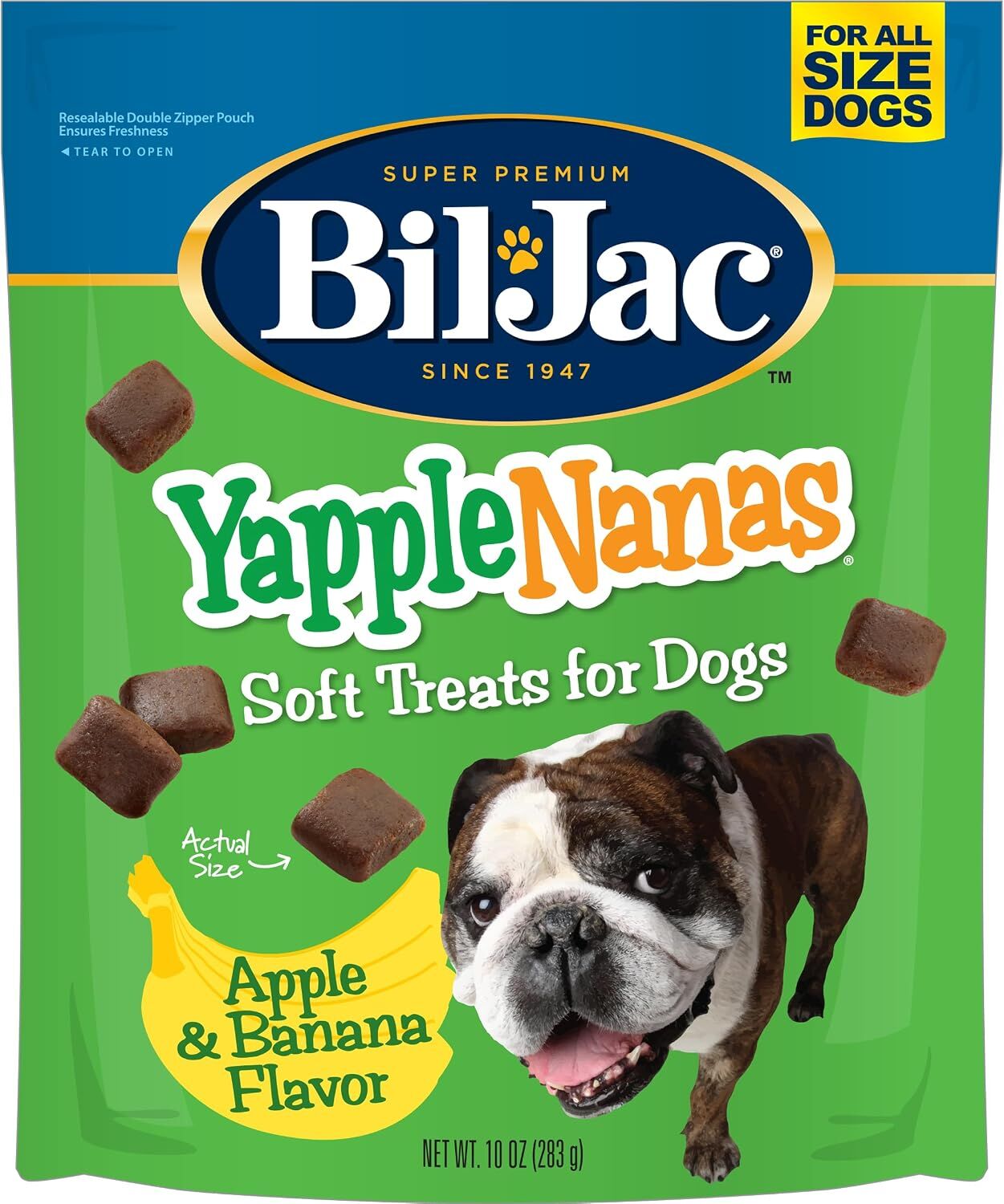 Bil-Jac Yapple-Nanas Apple & Banana Soft Dog Treats - 10 oz