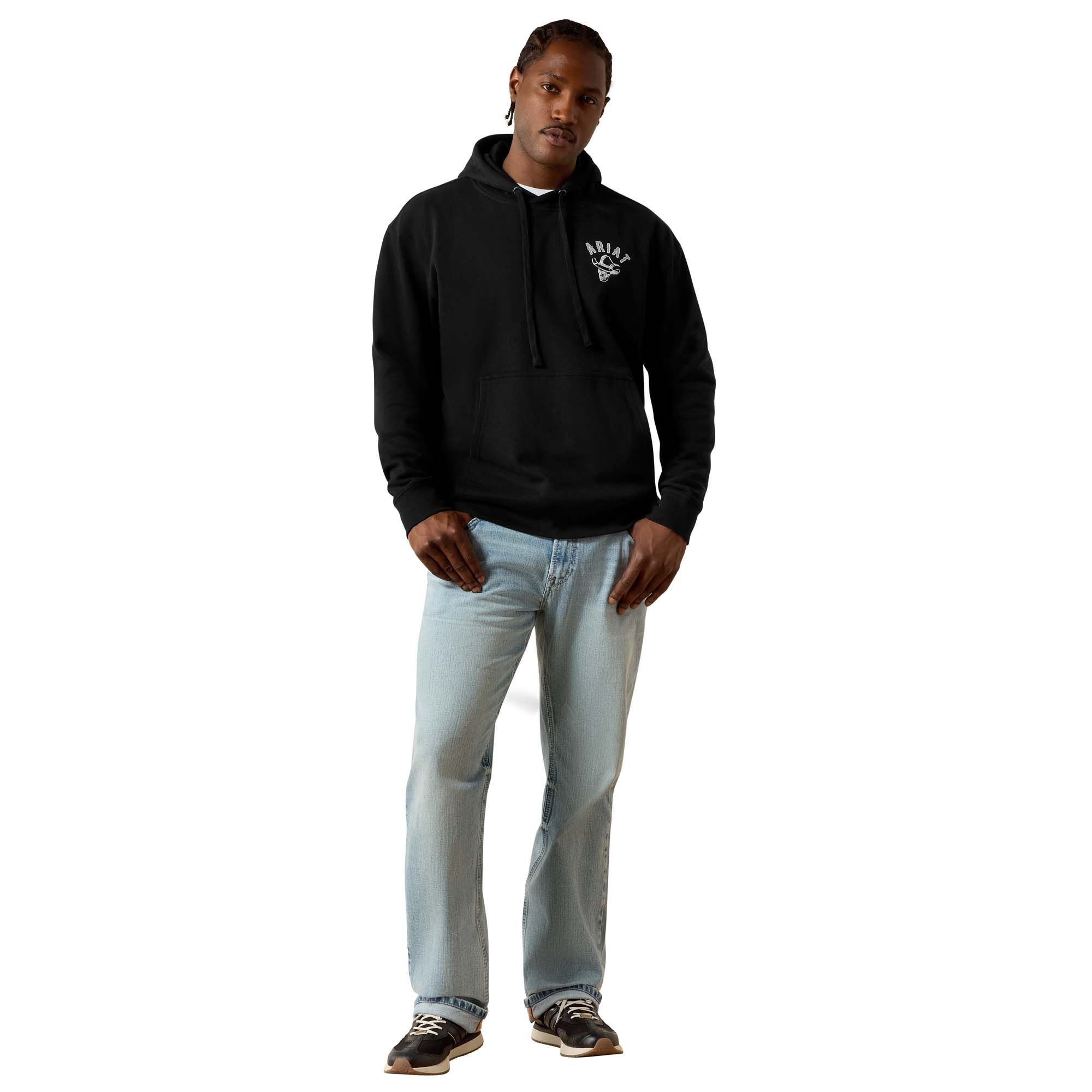 Men's Stitched Skull Hoodie