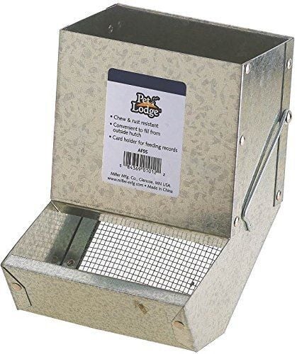 5" Metal Small Animal Feeder with Sifter Bottom