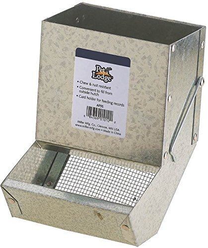 5" Metal Small Animal Feeder with Sifter Bottom