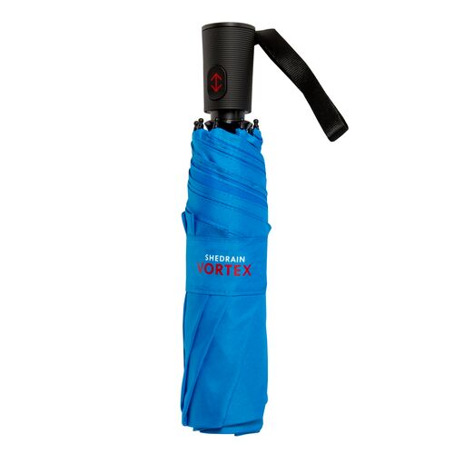 Vortex Vented 43" Arc Auto Open & Close Compact Umbrella in Ocean Blue