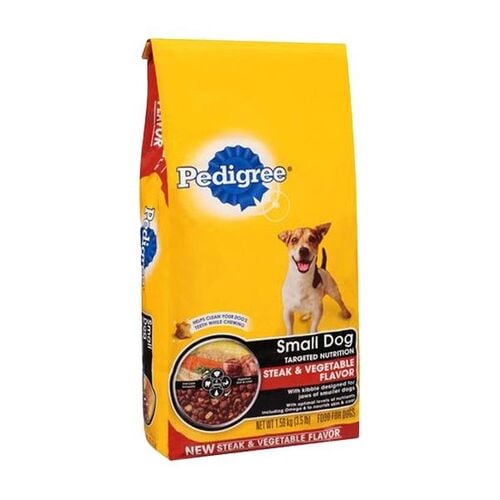 Small Breed Adult Dry Steak Dog Food - 3.5 Lb