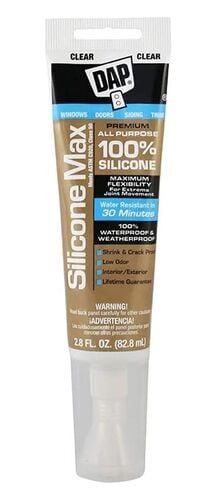 Silicone Max Silicone All Purpose Sealant in Clear - 2.8 oz