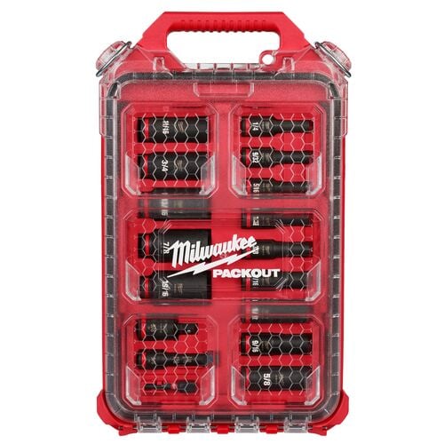 17-Piece SHOCKWAVE Impact Duty Socket 3/8" Drive SAE Set with PACKOUT