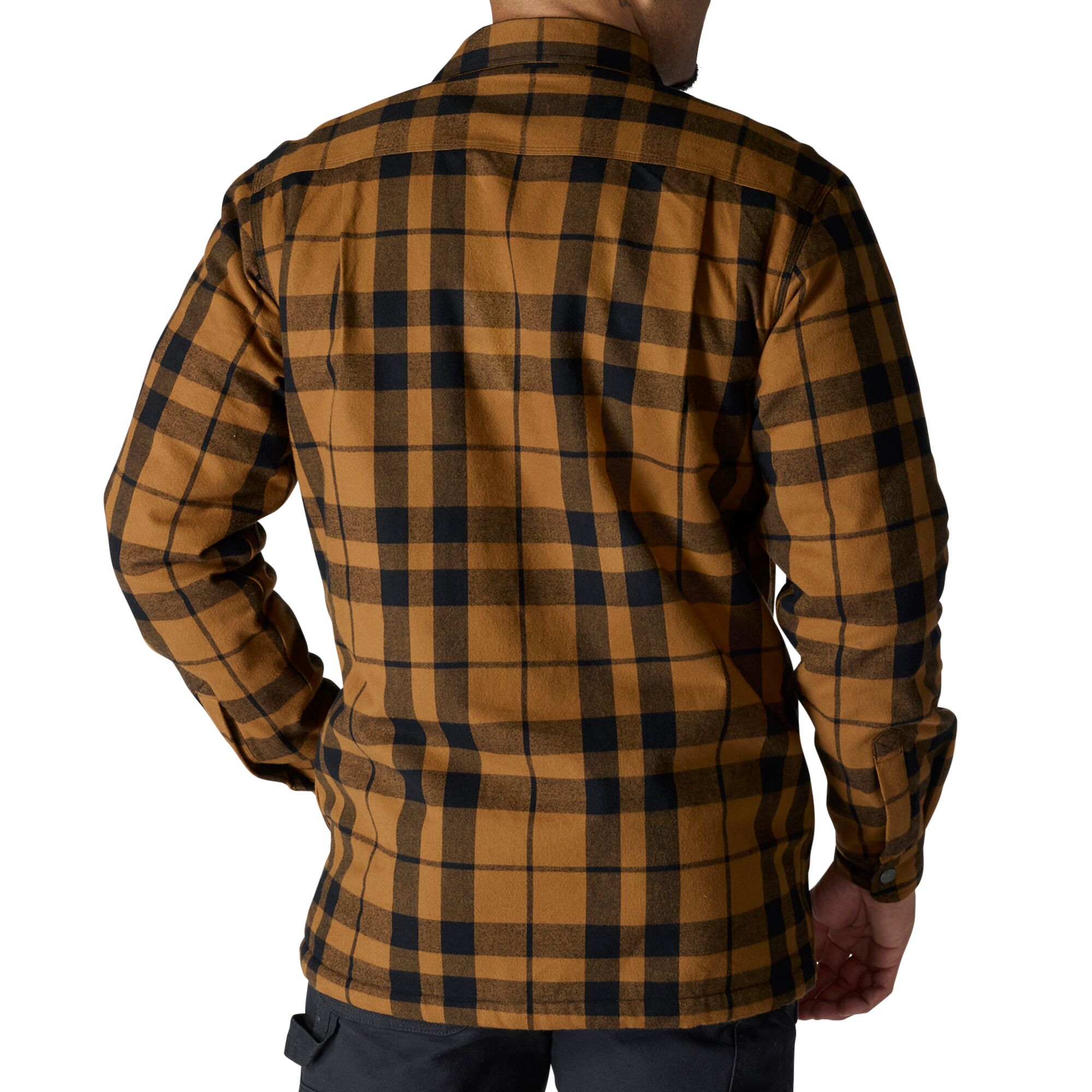 Carhartt Men's Relaxed Fit Flannel Sherpa-Lined Shirt Jac