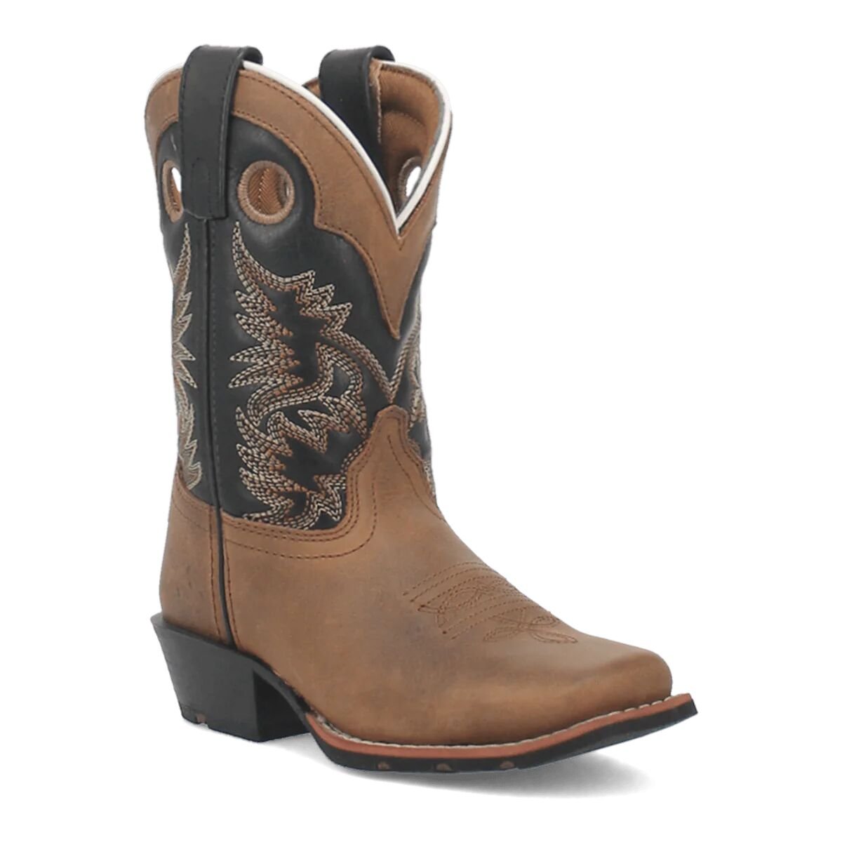 Kids' Rascal Square Toe Leather Western Boots