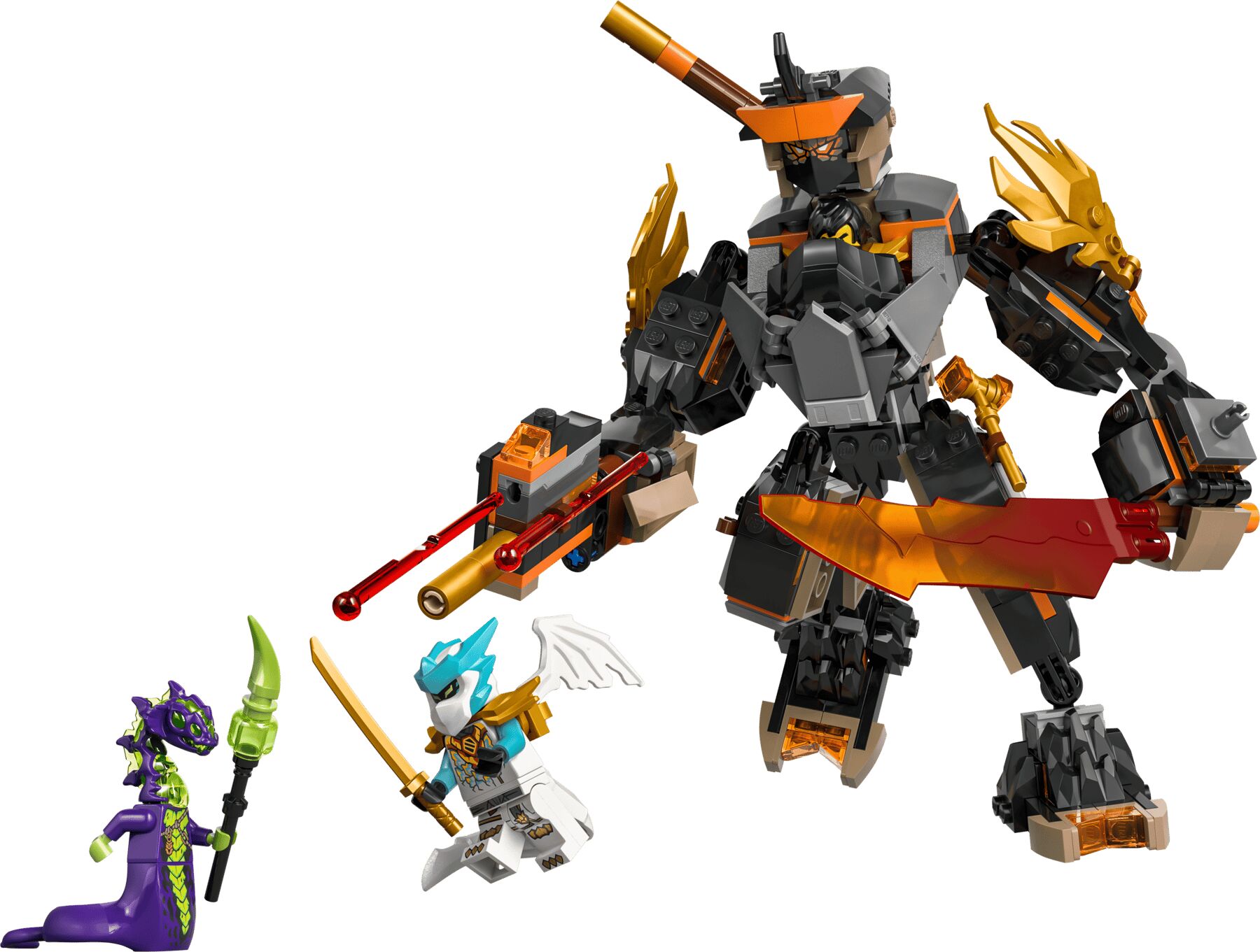 LEGO NINJAGO Cole's Mission Mech & Dragon Zane