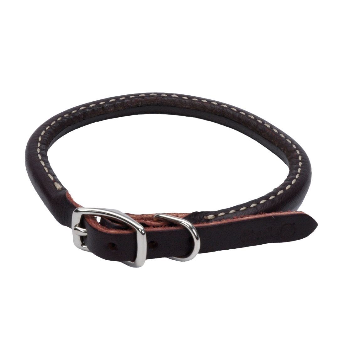 Circle T Leather Round Dog Collar