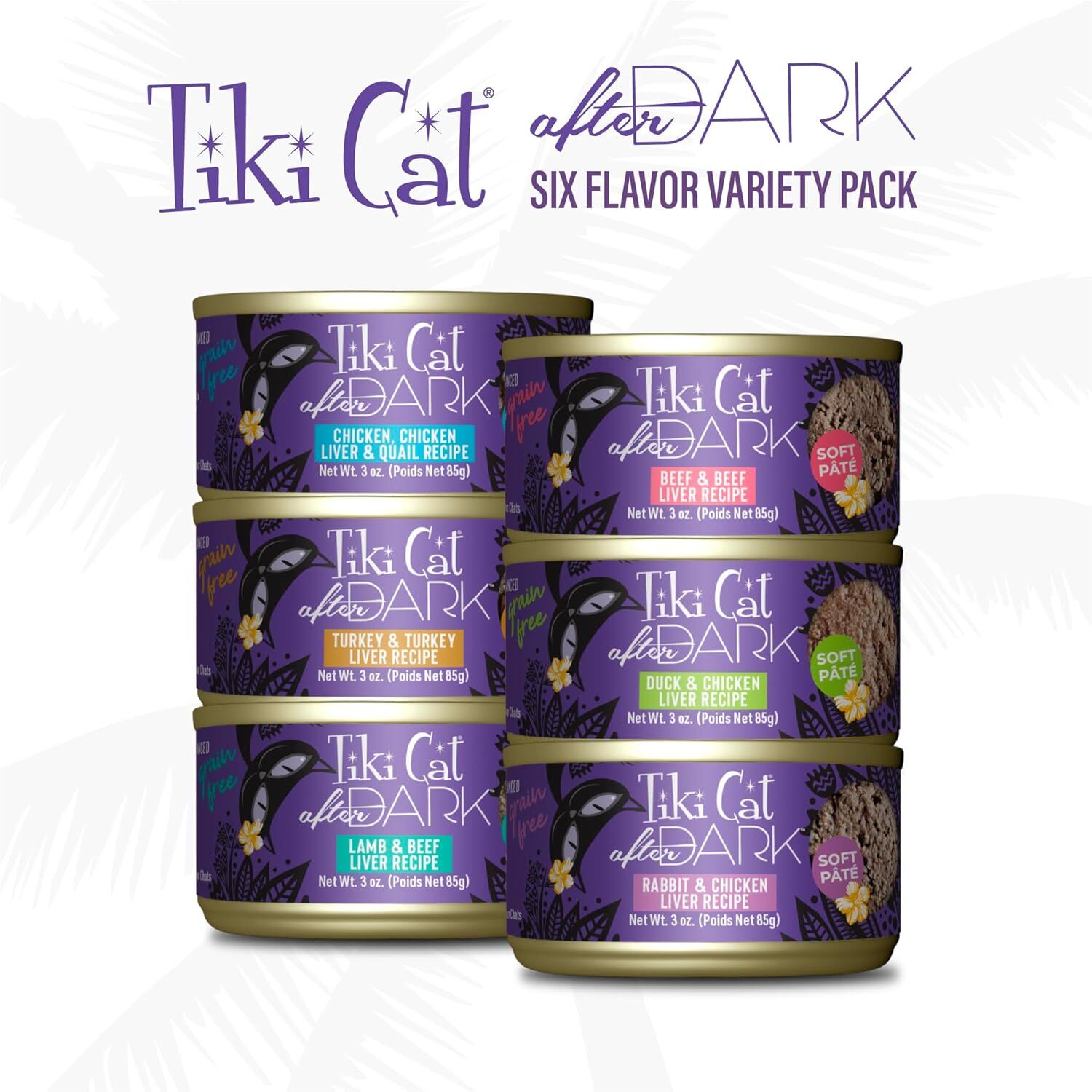 Tiki Cat After Dark Pate Variety Pack - 12 Count