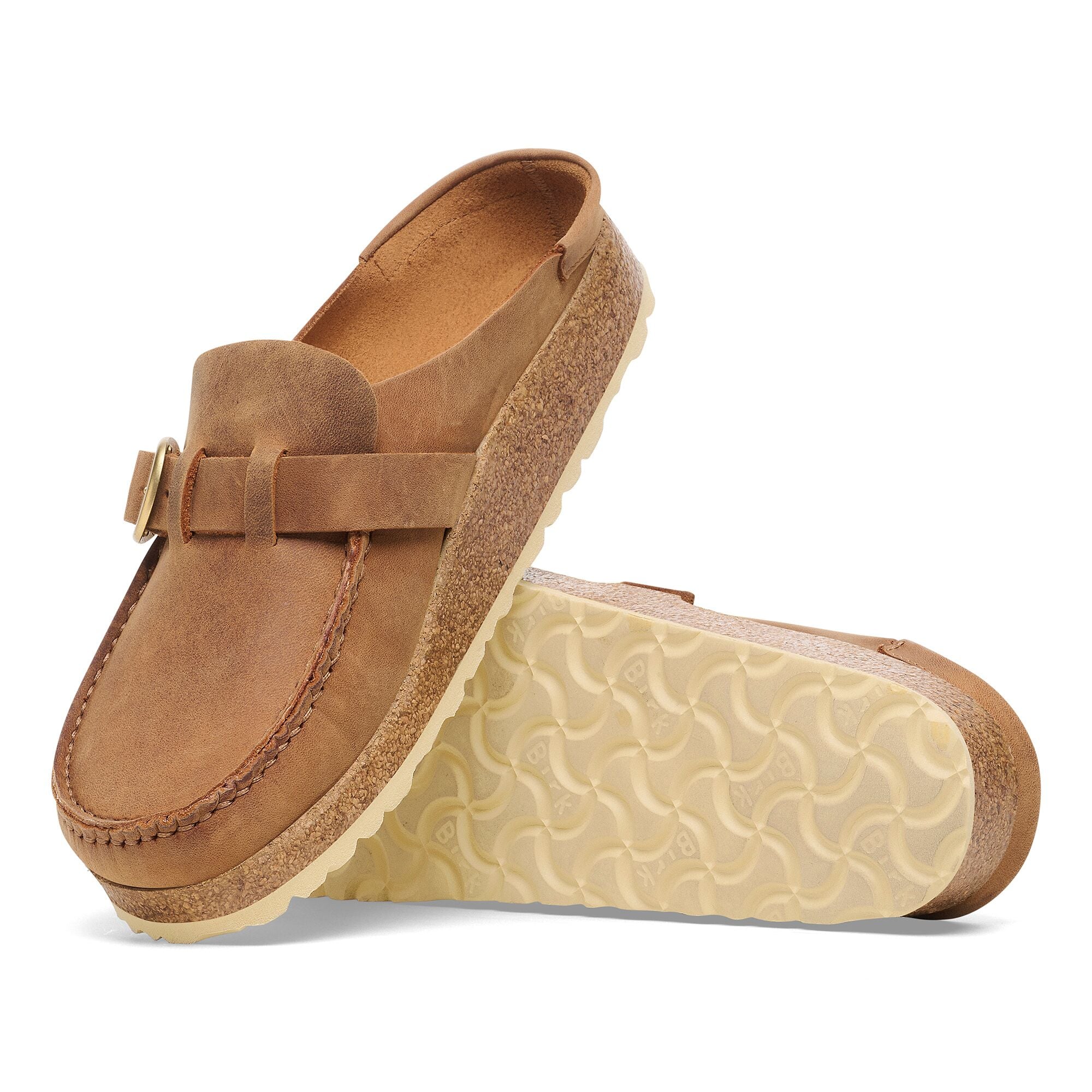 Women's Buckley Natural Oiled Leather Clogs