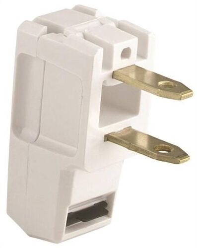 15 A, 125 V, 2 Pole Non-Grounded Straight Electrical Plug