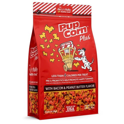 Pup Corn Plus 27 oz Bacon & Peanut Butter Dog Treat