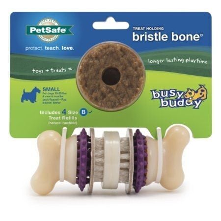 Busy Buddy Bristle Bone Dog Toy - Small