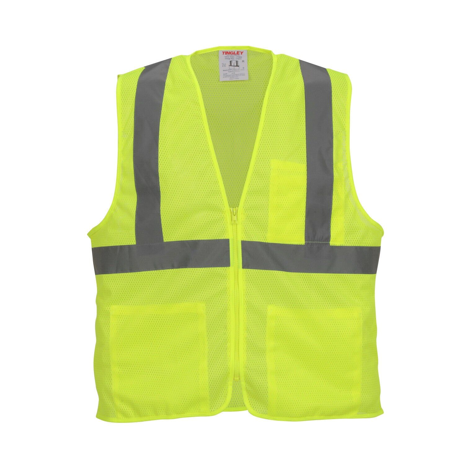 Unisex Job Sight Class 2 Zip-Up Mesh Vest