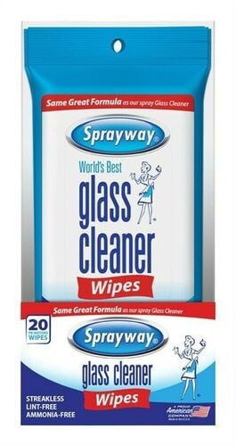 Fresh Scent Glass Cleaner Wipes - 20 Count