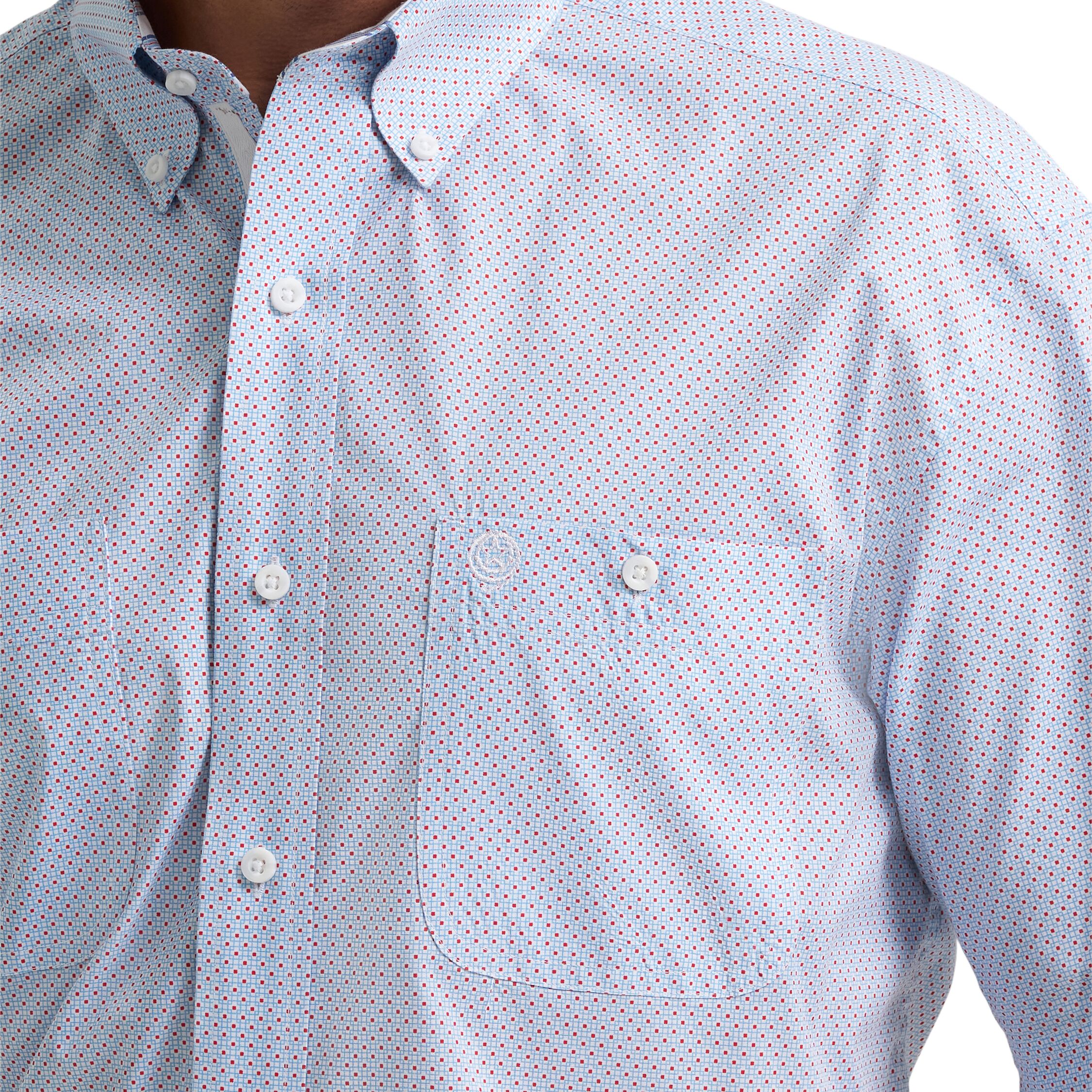 Men's George Strait Short Sleeve Two Pocket Button Down Shirt