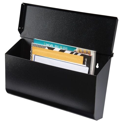 Woodlands Wall Mount Mailbox - Black