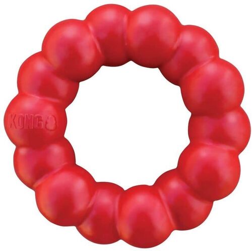 Ring Red Rubber Dog Toy - Small/Medium