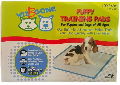 22" x 22" Puppy Training Pads - 100 Count