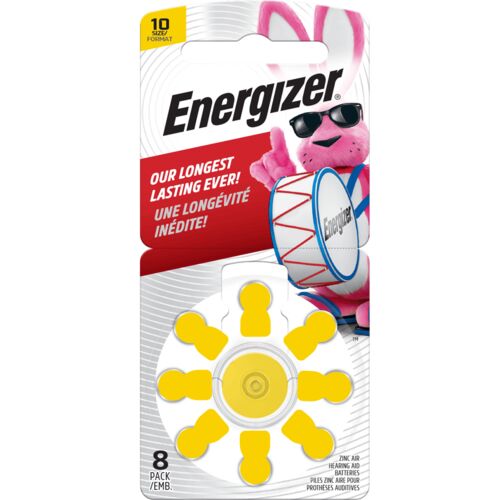 Size 10 Hearing Aid Batteries - 8 Pack