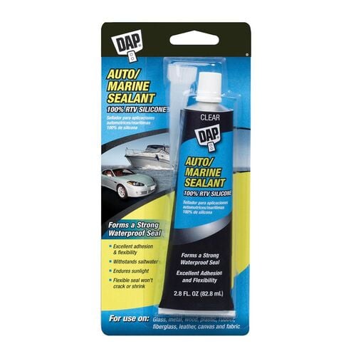 Auto/Marine Silicone Sealant in Clear - 2.8 oz