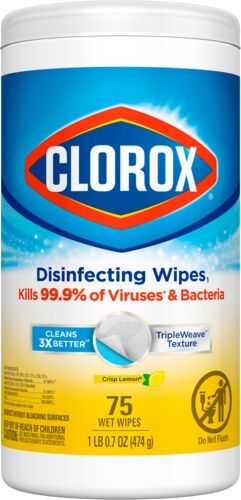 Lemon Fresh Disinfecting Wipes - 75 Count