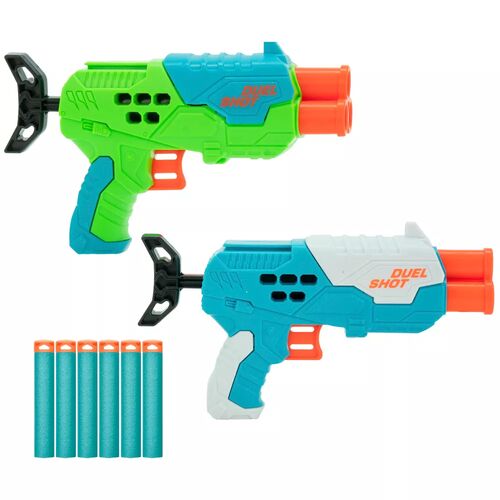 Air Warriors Duel Shot Toy Dart Gun - 2-Pack