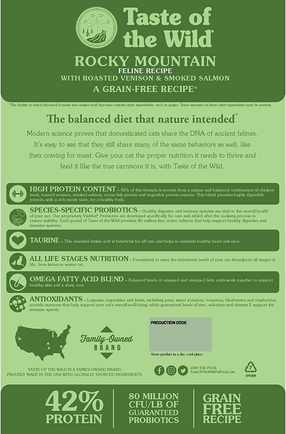 Rocky Mountain Feline Formula Cat Food