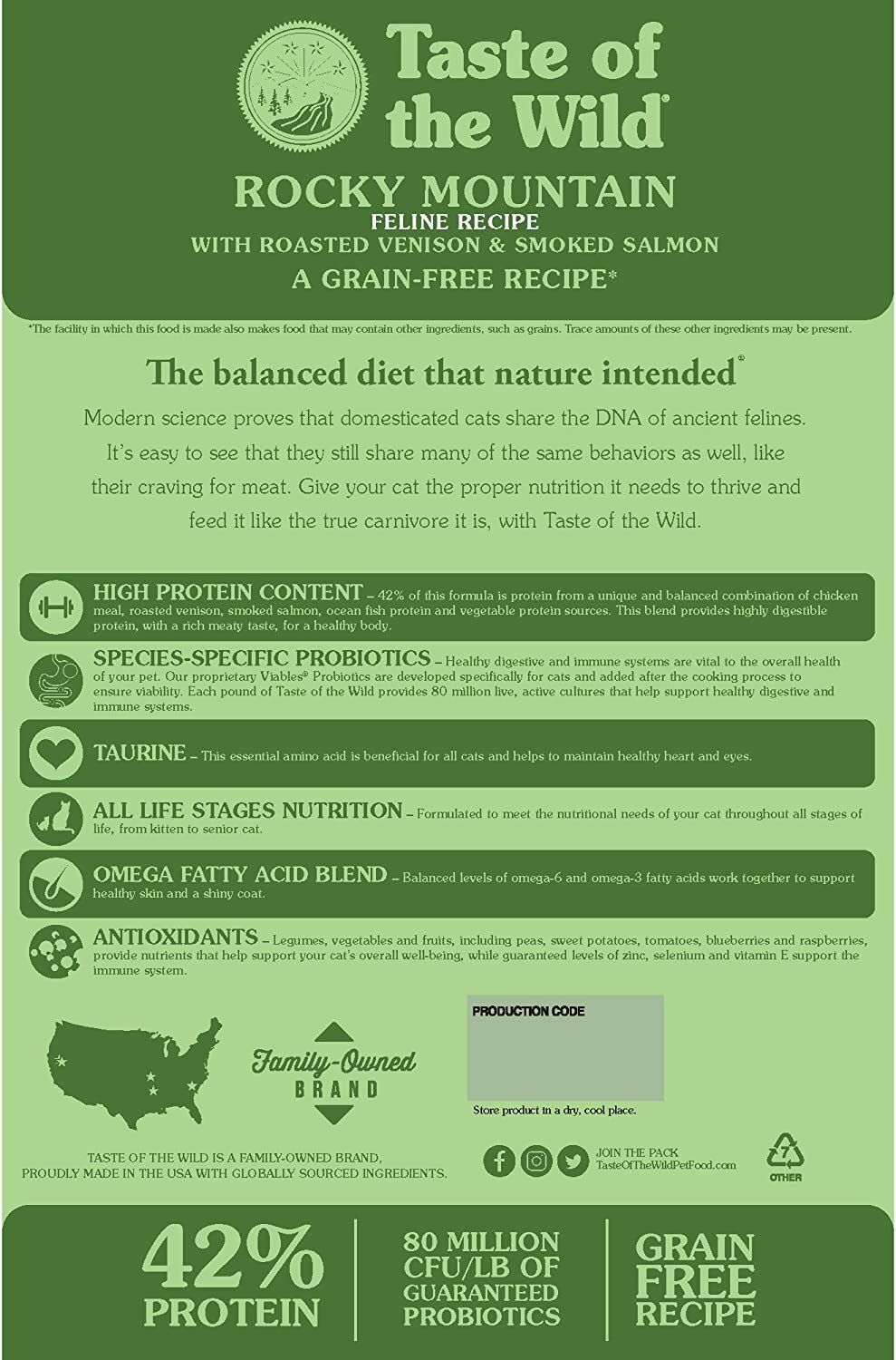 Rocky Mountain Feline Formula Cat Food
