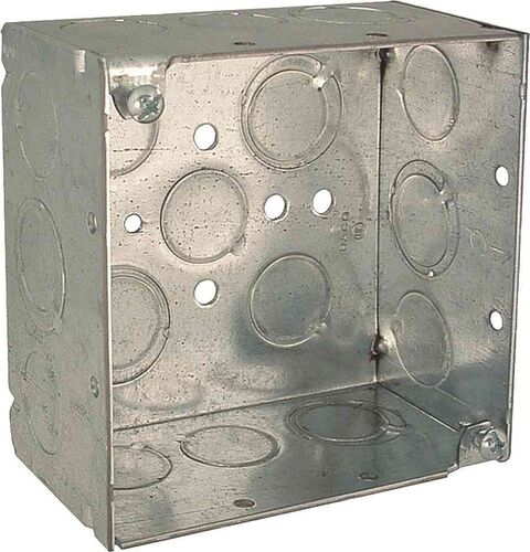 4" Square Box With Knockouts