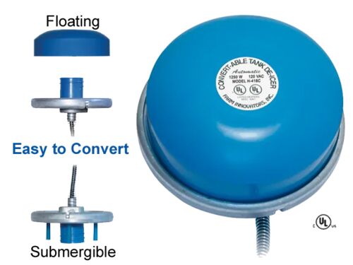 Convert-Able Stock Tank De-Icer - 1250 Watts