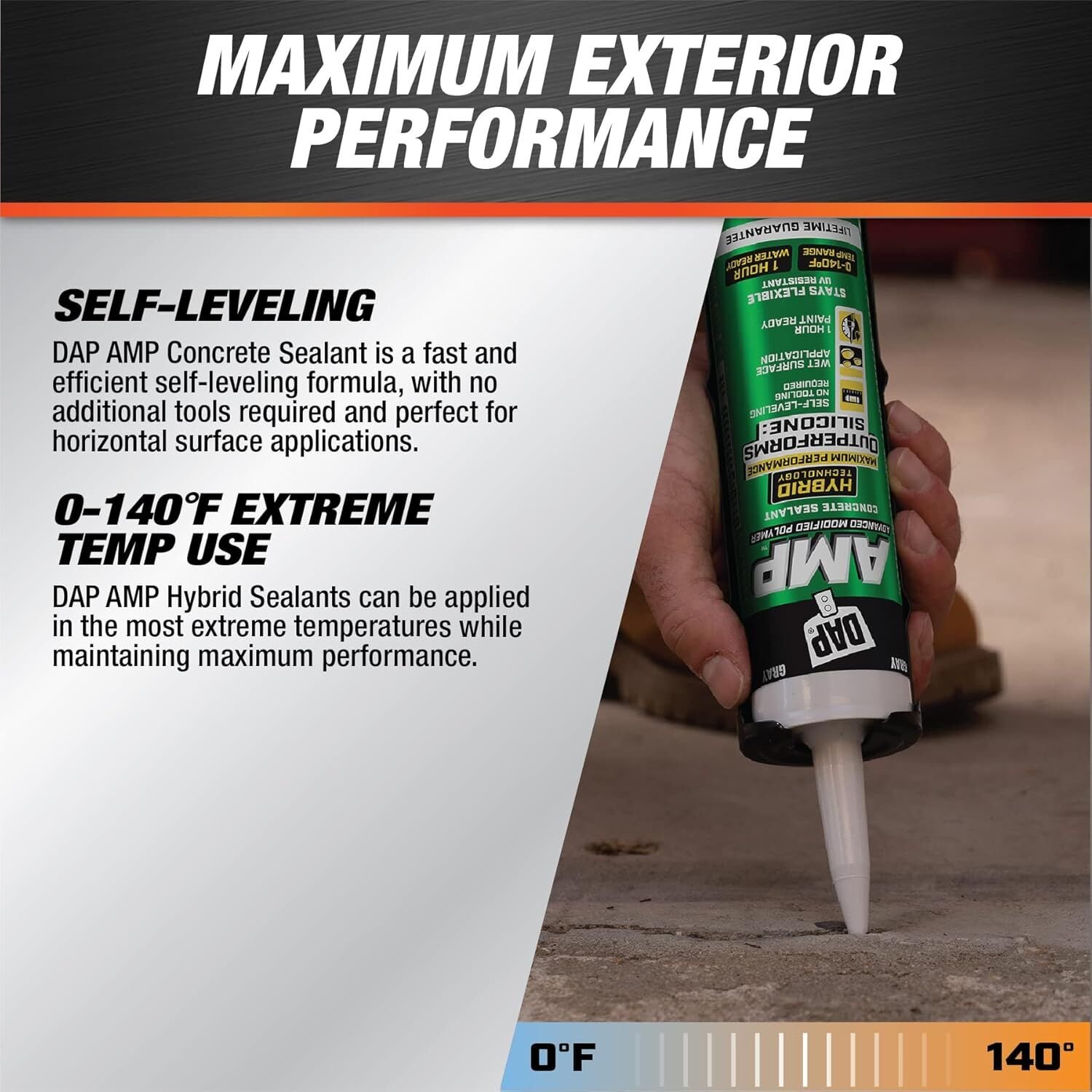 DAP AMP Advanced Modified Polymer Self-Leveling Concrete Sealant