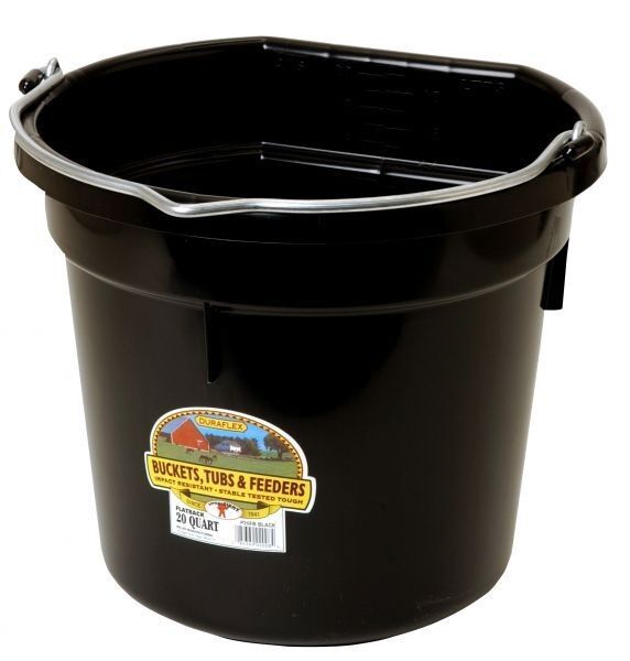 Little Giant 20 Quart Flat Back Plastic Bucket