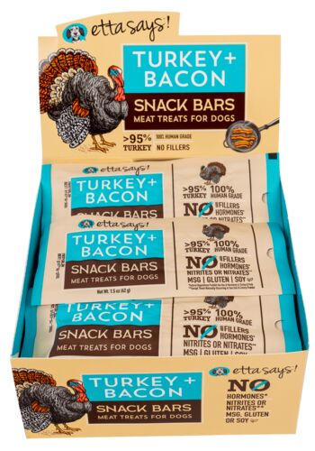 Turkey Bacon Snack Bar Dog Treat 1.5 oz