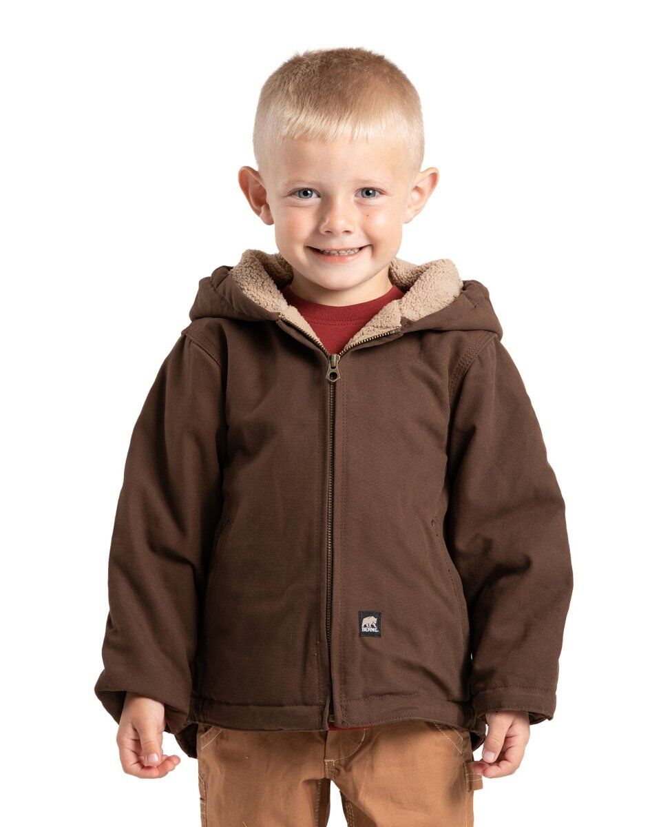 Toddler Sherpa-Lined Softstone Hooded Jacket