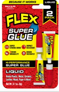 Hi-Performance Super Glue Liquid - 2-Pack 3 Grams Each