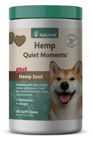 Hemp Quiet Moments Soft Chews Calming Supplement for Dogs - 60 Count