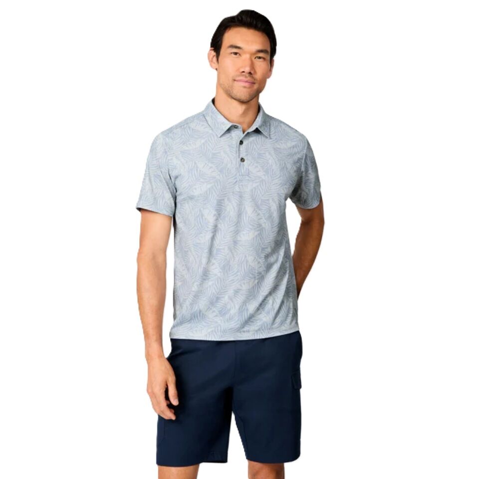 Men's SunFree UPF Printed Polo Shirt