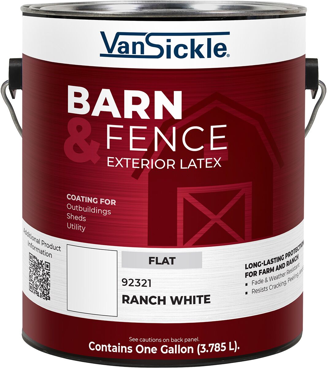 Barn & Fence Exterior Latex in Flat Ranch White