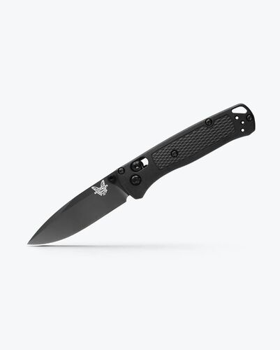 Mini Bugout Folding Knife with Black Carbon Fiber Elite Handle 2.82"