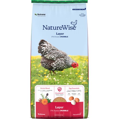 NatureWise 17% Protein Layer Crumble Poultry Feed - 40 Lb