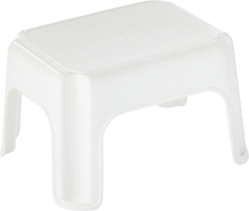 White Utility Step Stool 300lb
