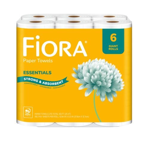 Paper Towels - 6 Rolls