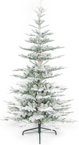 8' Flocked Unlit Artificial Christmas Tree
