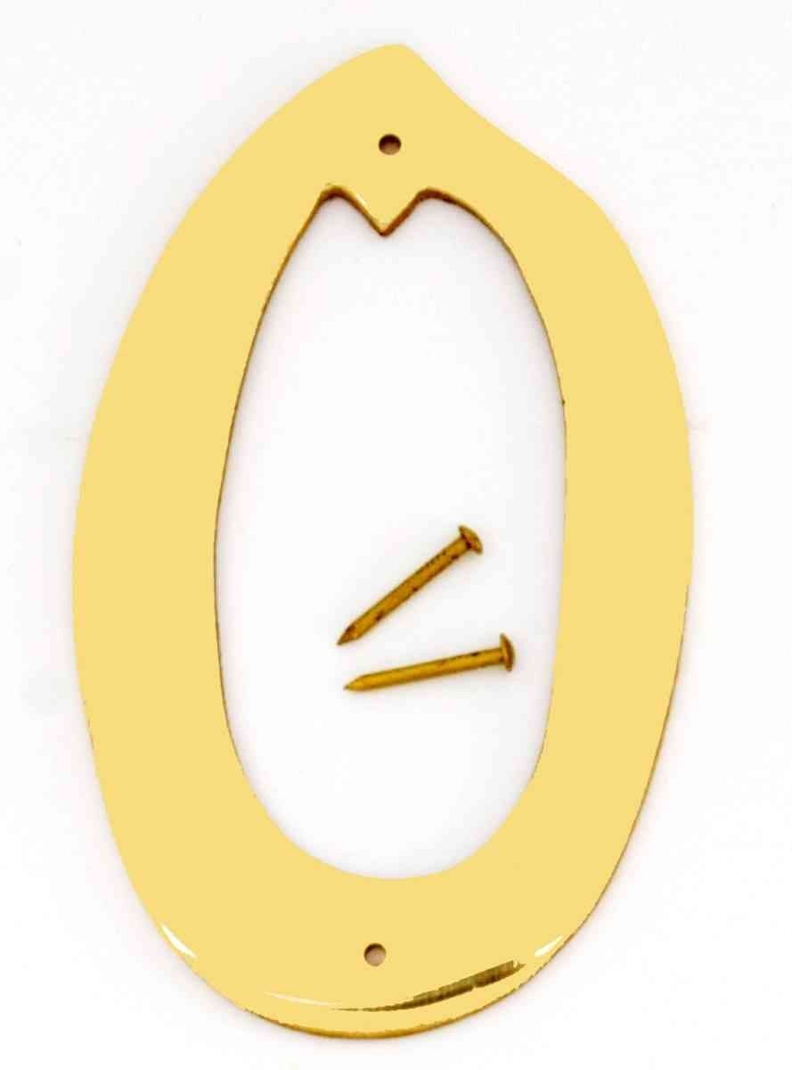 4" Brass House Numbers