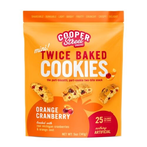 Mini Twice Baked Orange Cranberry Cookies - 5 oz