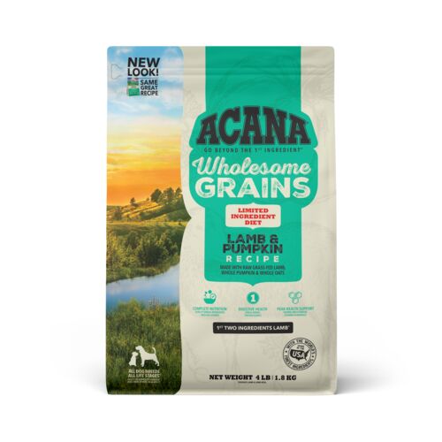 Wholesome Grains Lamb & Pumpkin Dry Dog Food - 4 Lb