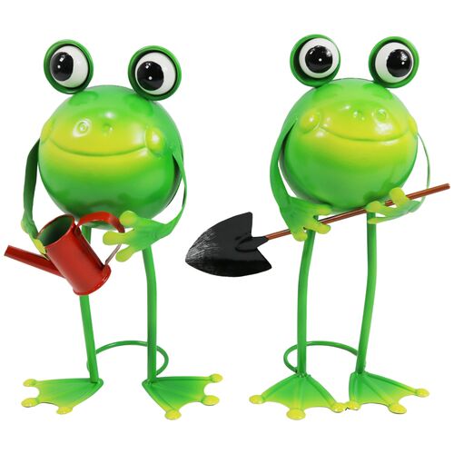 11" Garden Frog Decor - Assorted