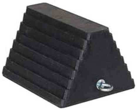 Rubber Wheel Chock with Chain Eye