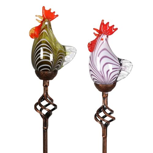 Rooster Solar Stake - Assorted